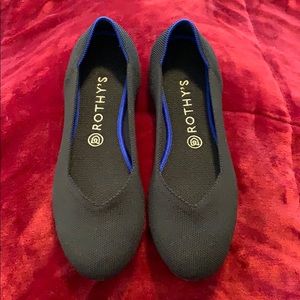 Rothy’s “The Flat” Solid Black - 9.5